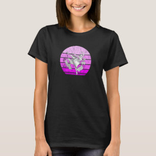 Camiseta Ballerina Balé Dançando Retro Balé Sunset Dance