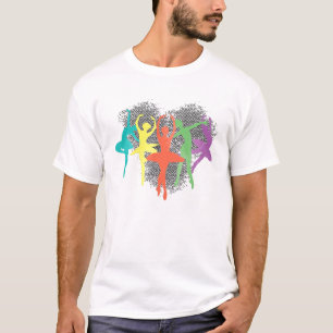 Camiseta Ballerina Balé Dancer Balé Dançando Colorido Ba
