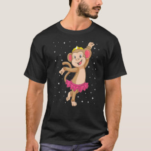 Camiseta Ballerina Balé de macacos Dançador de crianças Men