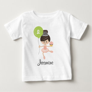 Camiseta Ballerina Birthday Criança Long Sleeve Tee African