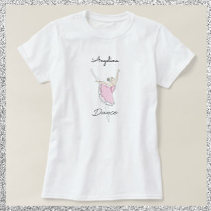 Camiseta Ballerina dança a rosa