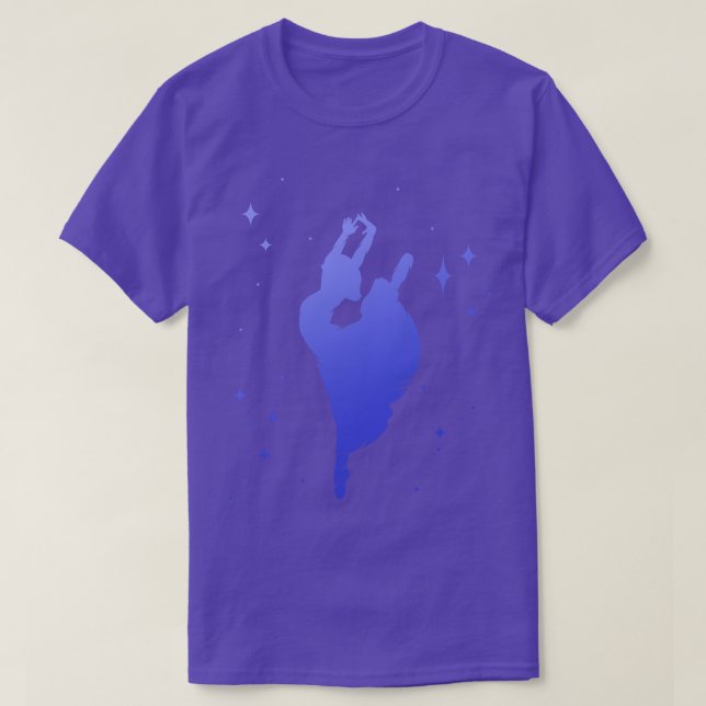 Camiseta Ballerina Dance Dancer Silhouette (Frente do Design)