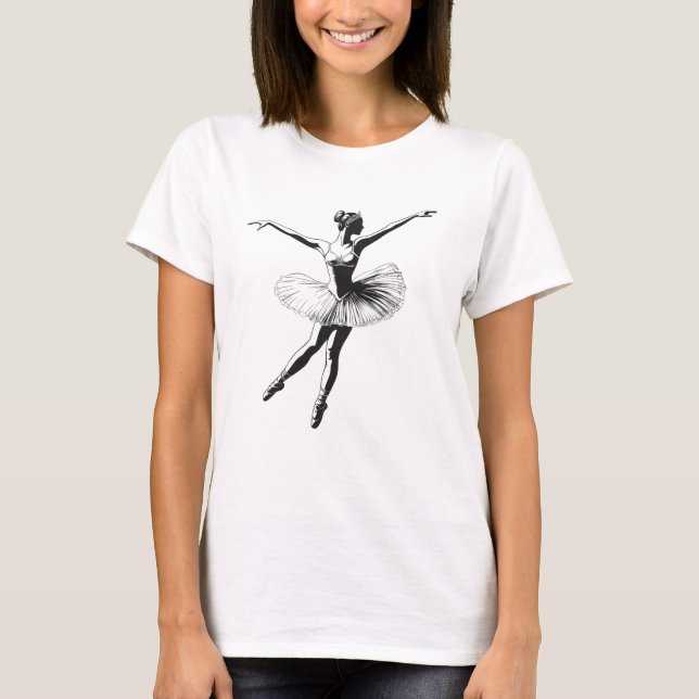 Camiseta Ballerina Dancer Black (Frente)