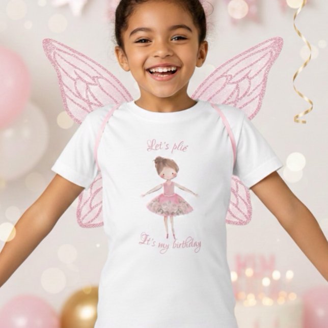 Camiseta Ballerina Dancer Festa de aniversário (Criador carregado)