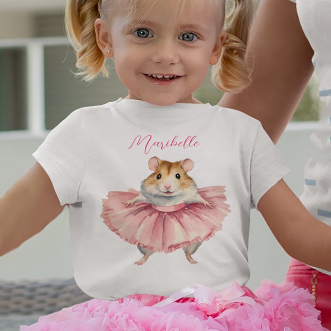 Camiseta Ballerina Hamster Girl (Criador carregado)