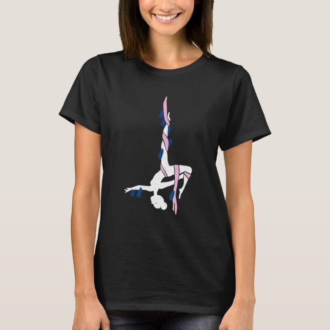 Camiseta Ballerina pendurada em vestes Dança Esportes de Ar (Frente)