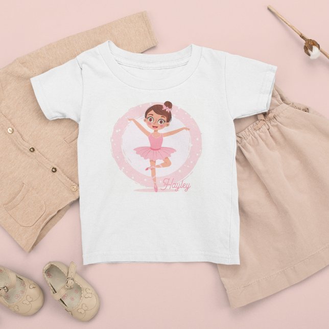 Camiseta Ballerina rosa personalizada (Criador carregado)