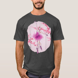 Camiseta Ballerina Sakura Balé Dançarina Cherry Blossom Bal
