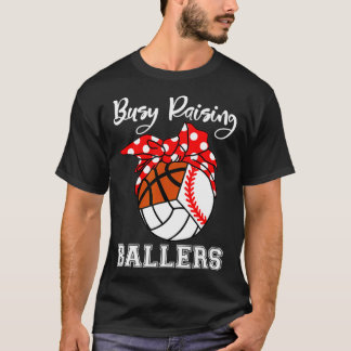 Camiseta Ballers de Raising Baseball Basketbal de Voleibol
