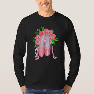Camiseta Ballet Artístico Bailarina Ponta Barr Gráfico 12