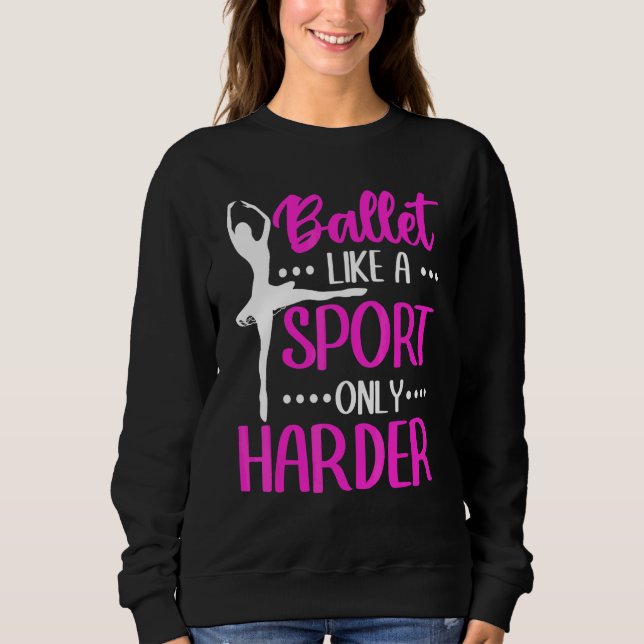 Camiseta Ballet Bailarina Ballet Como Um Esporte Só Que Mai (Frente)
