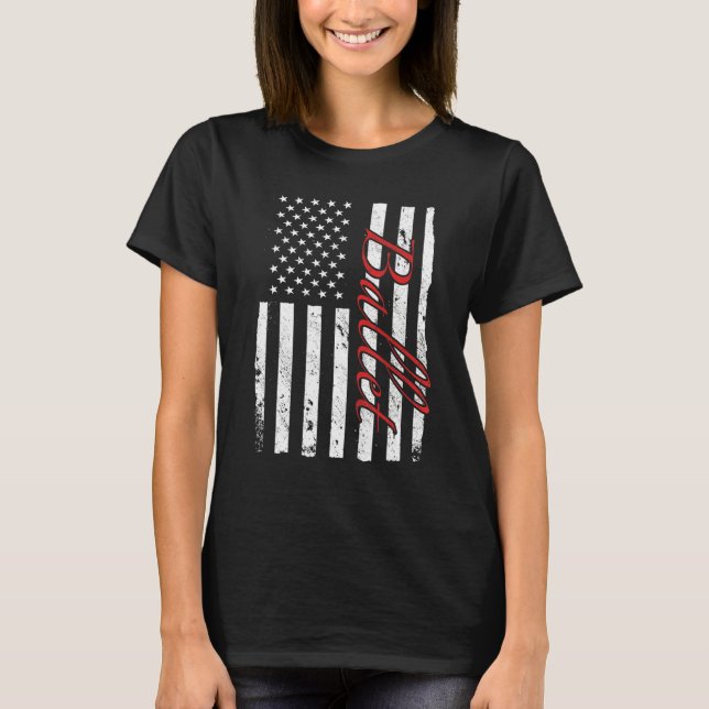 Camiseta Ballet Dancer Ballerina American Flag Dance 2 (Frente)