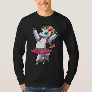 Camiseta Ballet de Unicórnio Dança Bailarina Dançando Danse