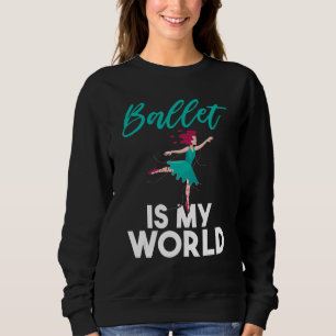 Camiseta Ballet é meu mundo dançando Ballet