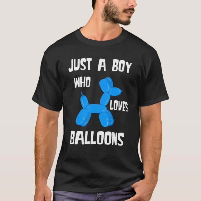 Camiseta Balloon Artist Just A Boy Balloon Bender Balloon A (Frente)