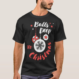 Camiseta Balls No Natal Festa Feriada De Natal Engraçado
