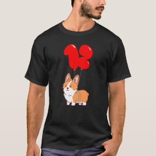 Camiseta Baloão Infantil Corgi Pembroke Fofinho de 12 Anos