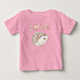 Camiseta Balões de Amor Coração Rosaouriço Fofinho