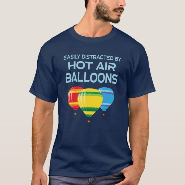 Camiseta Balões de Ar Quente Citação Engraçada (Frente)