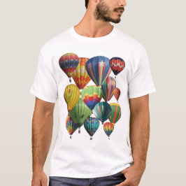 Camiseta Balões de Ar Quente Coloridos 