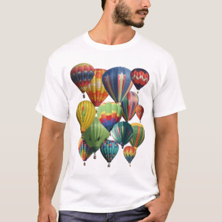 Camiseta Balões de Ar Quente Coloridos 