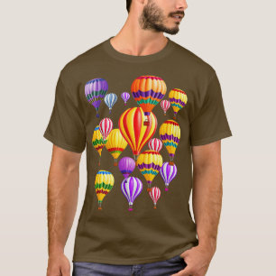 Camiseta Balões de ar quente coloridos