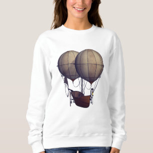 Camiseta Balões de Ar Quente Steampunk com Navio