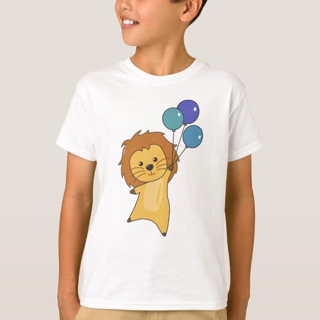 Camiseta Balões De Leão Voam Para Cachorros Para Bebês. (Frente)