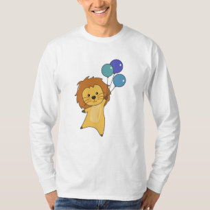 Camiseta Balões De Leão Voam Para Cachorros Para Bebês.