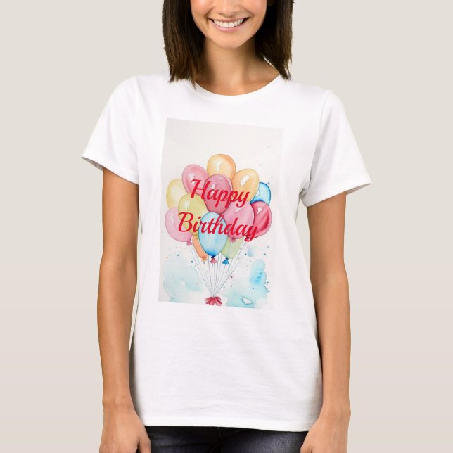 Camiseta Balões Festivos (Frente)