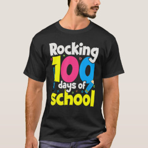 Camiseta Baloiçando 100 Dias De Escola Professor Aluno 100º