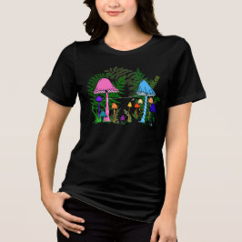 Camiseta Balonismo em Cogumelos Coloridos