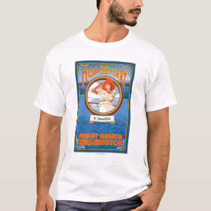 Camiseta Balsa da equitação da mulher - porto de