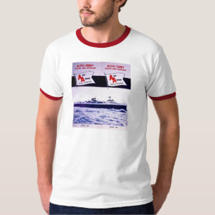 Camiseta Balsa de carro o Lago Michigan da estrada de ferro