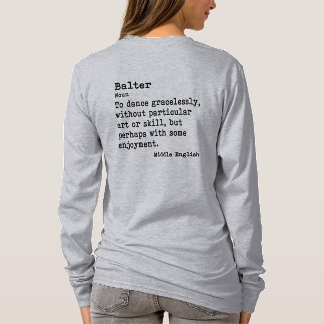 Camiseta Balter: Pescoço da Tripulação de Longa Distância (Verso)