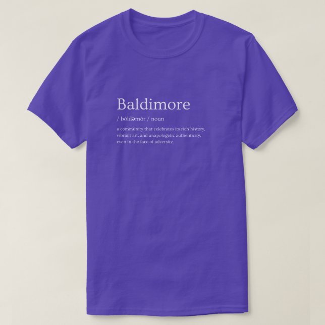Camiseta Baltimore (Frente do Design)