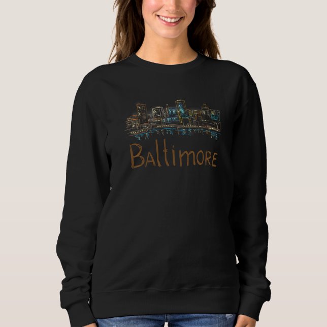 Camiseta Baltimore City Maryland souvenir  for men women  5 (Frente)