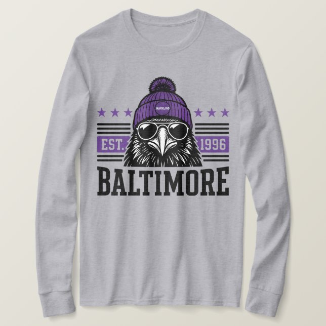 Camiseta Baltimore Football , Baltimore Fan Gift , Esportes (Frente do Design)