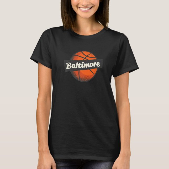 Camiseta Baltimore Hometown Basketball Player Sports (Frente)