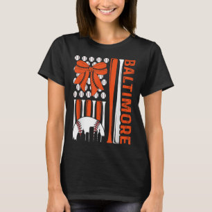 Camiseta Baltimore Lovers City Idea Cute Coquette Americano
