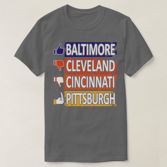 Camiseta Baltimore Pro Funny North Ranks 1 (Frente do Design)