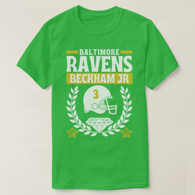 Camiseta Baltimore Ravens Backham Jr 3 Edition (Frente do Design)