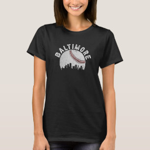 Camiseta Baltimore Skyline Baltimore Maryland Baseball City