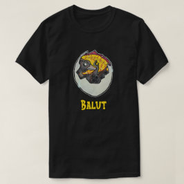 Camiseta Balut Pinoy. Balut, Puti.