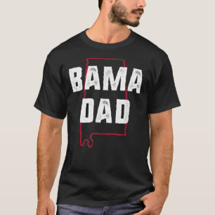 Camiseta Bama Pai Alabama, presente nativo de colheita Clás