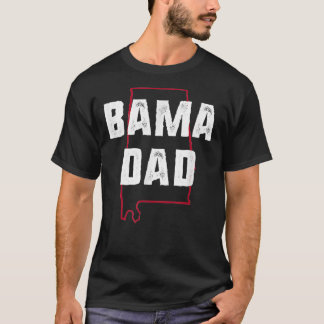 Camiseta Bama Pai Alabama, presente nativo de colheita Clás