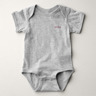 Camiseta Bambina / 'Garota Bebê' Mammaprada Bonita, Cinza