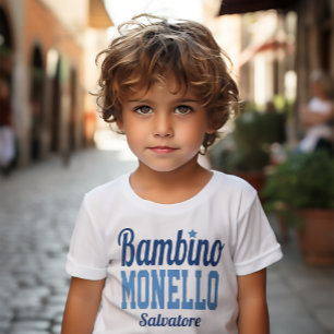 Camiseta Bambino Monello Engraçado italiano Menino