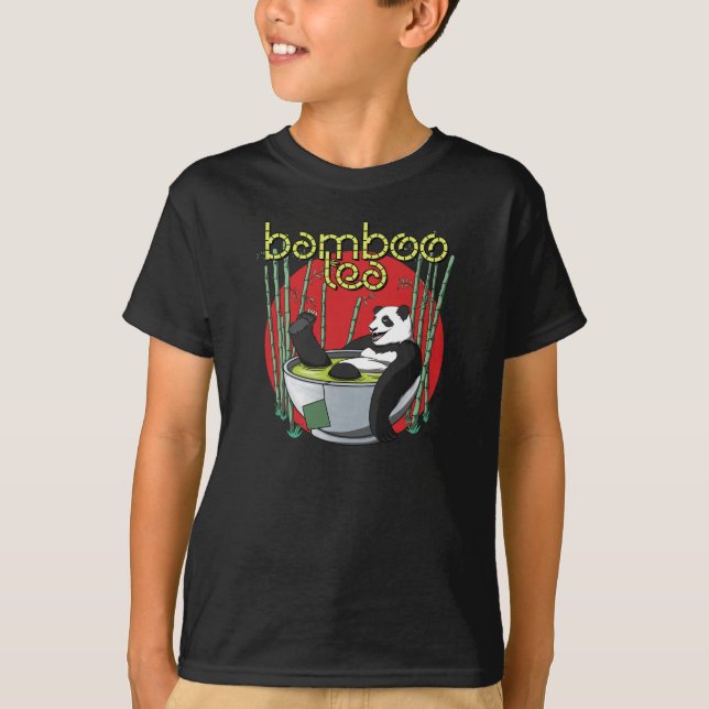 Camiseta Bamboo Tea Drinker Panda (Frente)