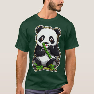Camiseta Bambu Ama Endevando Panda Comendo 2